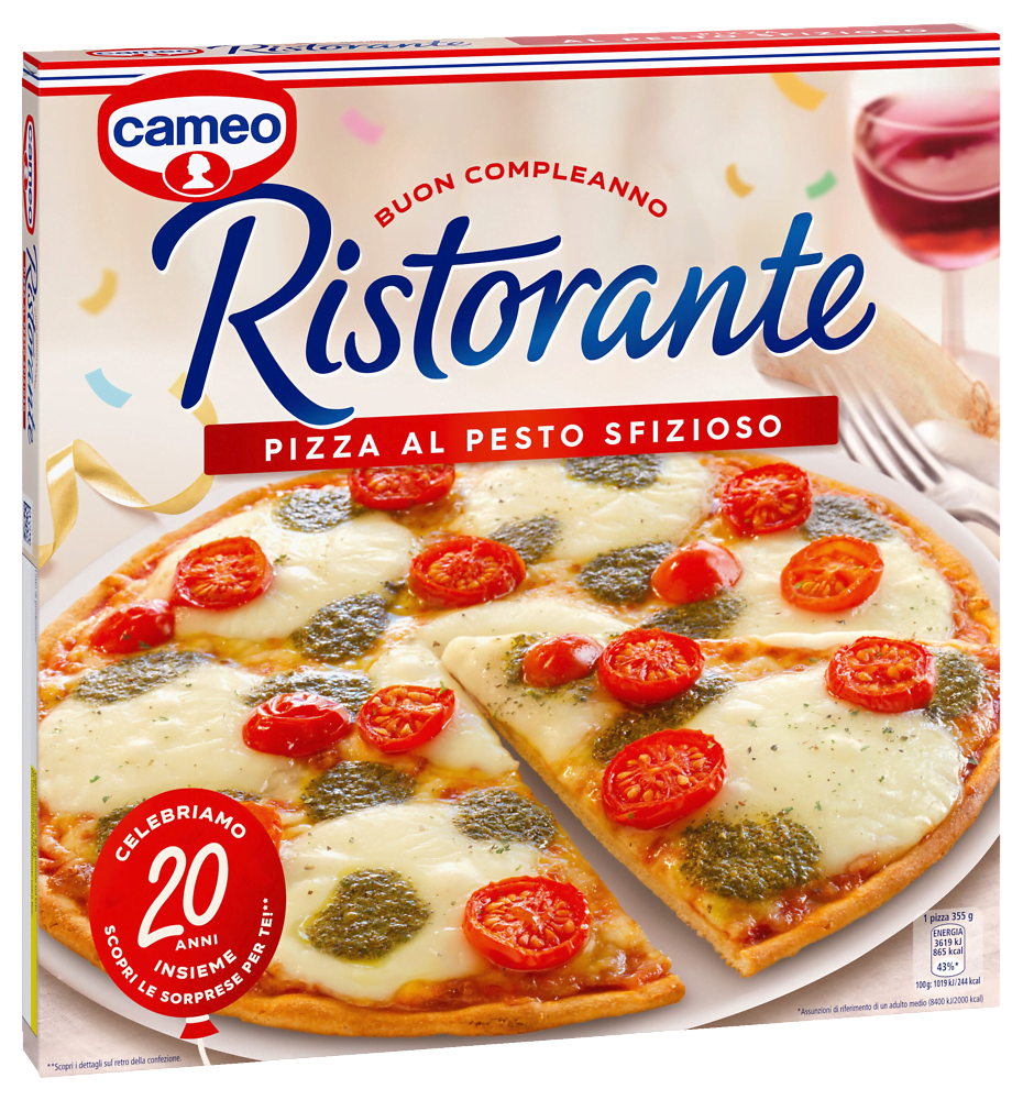 cameo Ristorante pizza al pesto sfizioso