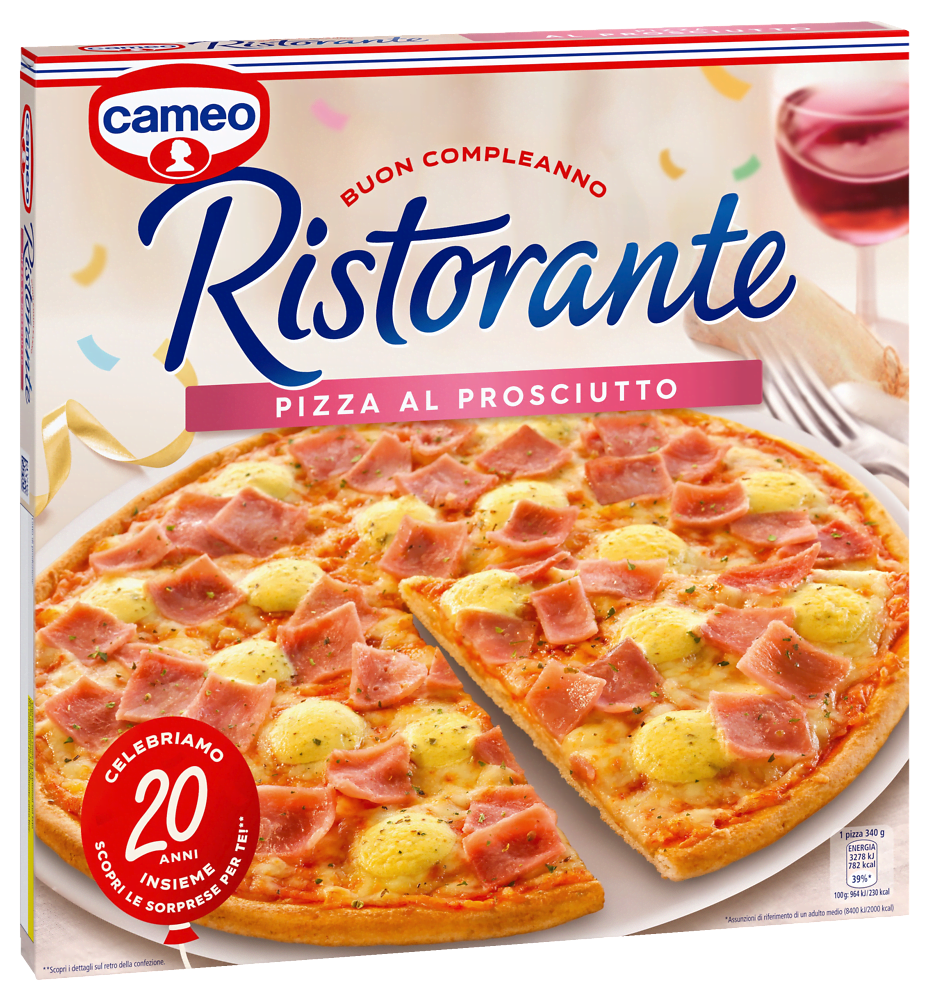 cameo Ristorante pizza al prosciutto