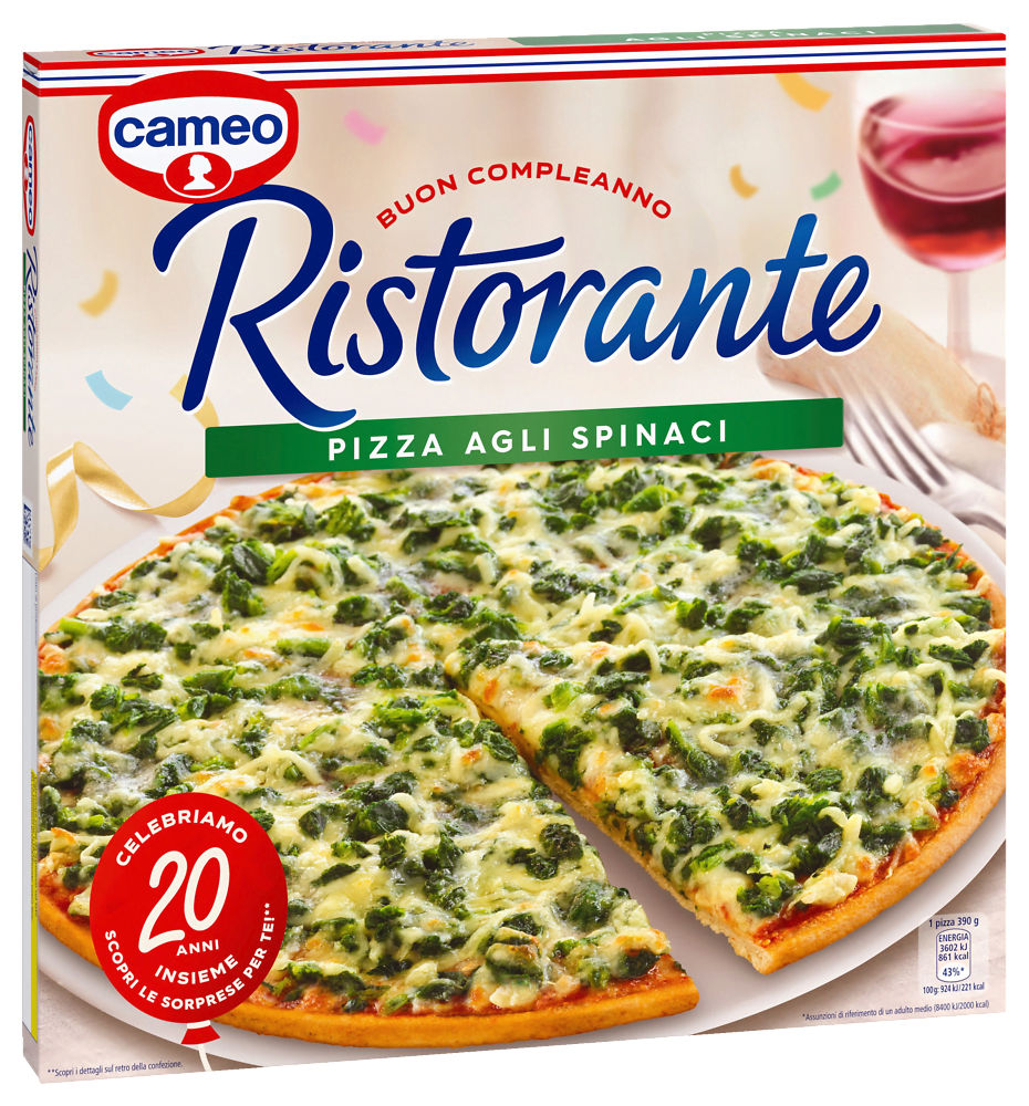 cameo Ristorante pizza agli spinaci